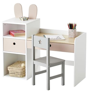 VERTBAUDET Bureau Maternelle Enfant Bois Blanc TU