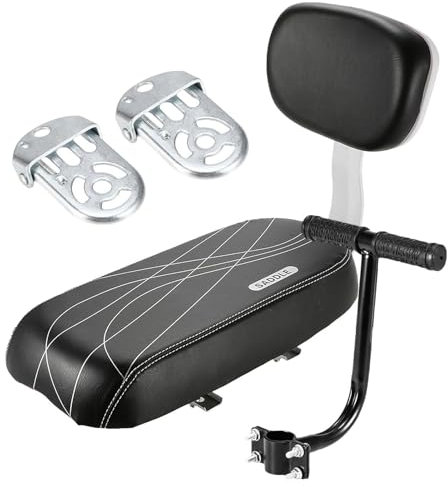 Generisch Fahrradkindersitz | Fahrrad Kindersitz zurück,-Fahrrad-Rücksitzkissen Armlehne Fußstütze für die Kindersicherheit von Kindern