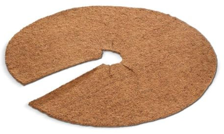 blizz-z Mulchscheibe Kokos Ø80 cm (2 Stück), Stärke: ca. 6-8 mm | Mulchmatte für Bäume, Ziersträucher, Baummulch, Kübelabdeckung, Winterschutz für Topfpflanzen, Pflanzenschutz
