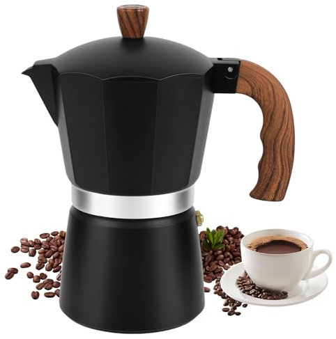 Zankeox Stovetop Coffee Maker, 3-6 Cup(300ML) Aluminium Italian Espresso Maker, Stove Top Coffee Maker,Stovetop Coffee Makers With Heat-Resistant Handle,Espresso Maker Stovetops