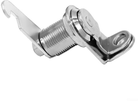 Sicherheits-Nockenschloss, Zinklegierung, Schrankschloss mit Vorhängeschloss-Funktion für Spind, Vitrine, Briefkasten, Werkzeugkasten, Möbelaufbewahrung, Sicherheitssystem (20 mm)