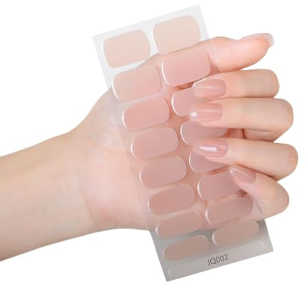 ZORVYN 16-teilig UV-Gel-Nagellack-Kleber, selbstklebende Nagelfolie, UV-Gel-Nagellack (Reinrosa)