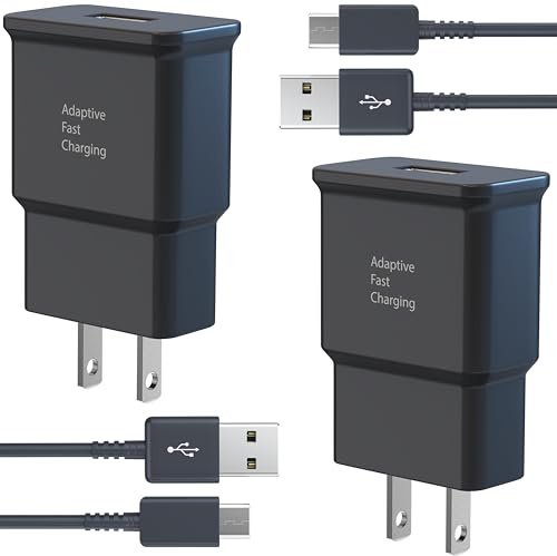 TT&C Type C Fast Charger, for Android Charger Phone USB Charging Block, USB C Cable Cord 6.6ft for Samsung Galaxy S25, S24, S23, S23+, S22, S21, S20, S10e, S9, S8, Note20, Note10, Note9, Z Fold 3/4/5