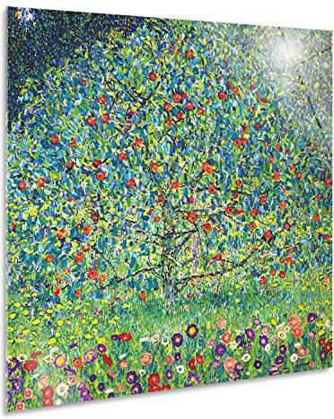 Giallobus - Gemälde - Gustav Klimt - Apfelbaum I - Acrylglas - 70x70 - Bereit zum Aufhängen - Moderne Gemälde für zu Hause