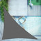LOVE STORY Vela ombreggiante 4x4x5.65m Tena a Vela Triangolare Parasole Esterno Traspirante HDPE Protezione UV per Giardino Terrazza,Patio,Antracite