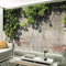 Branch Green Leaf Backsteinmauer Creative Series Benutzerdefinierte 4D Wallpaper Kunstdruck Wandmalerei Hd Print Po Tapete wandpapier fototapete 3d effekt tapeten Wohnzimmer Schlafzimmer-430cm×300cm