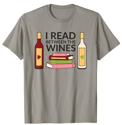 Amante del libro del vino che leggo tra i vini divertenti Maglietta