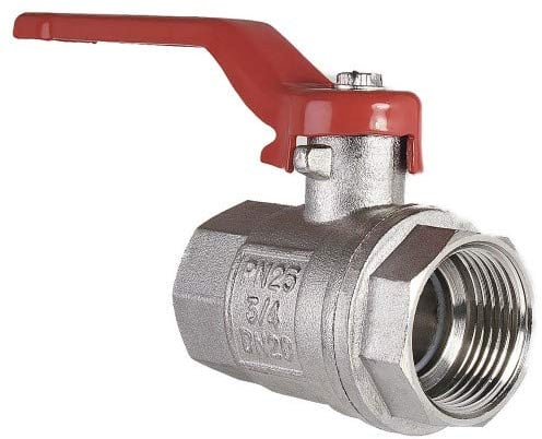 Muffenkugelhahn PN 25 DN 25-1 IG-IG langer Hebel ohne Entleerung eignet sich perfekt zur Installation in den Bereichen Trinkwasser, Heizung und Industrie