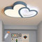 GHY LED Kinder Deckenleuchte Cartoon Lampe Kinderzimmerlampe Design Herzform Acryl Eisenkunst Lampeschirm Deckenlampe Zimmer Schlafzimmer Jungen Mädchen Kronleuchter,Blau,55cm