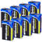 8 x Wilhelm Universal 9V Block Batterien auch für 10 Jahres Rauchmelder geeignet Longlife Blockbatterie für maximale Lebensdauer 6LR61 9 Volt