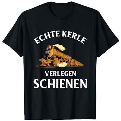 Eisenbahn Modelleisenbahn Dampflok Lokführer Schaffner Bahn T-Shirt