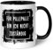 GRAVURZEILE Bedruckte Tasse mit Spruch - Für Pillepalle bin ich nicht zuständig - Spülmaschinenfest - Geschenke für Freunde & Kollegen - Geschenk für Büro & Alltag - Farbe: Schwarz & Weiß