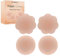 KARELLS Copri Capezzoli in Silicone, Adesivi per Il Petto riutilizzabili, Adesivi per Reggiseno in Silicone autoadesivi Invisibili, (1 Paia di tondi + 1 Paia di Fiori)