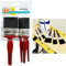 5 x KINGFISHER Professional PAINT BRUSH SET | Fine Painting | Mixed Decorating Tools Pack | NO Loss | DIY | Advance | Bristles | Walls | Wood | Brushes | Painters Essentials | Craft | UK FREE P&P