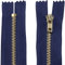 AERZETIX - C61239-2er-Set Nicht trennbare Reißverschlüsse 14 cm aus Metall - Zipper - Farbe dunkelblau - nähzubehör Lederwaren etuis röcke Kleider Hosen kurzwaren