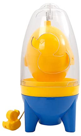 Manual Egg Hand Operated Egg Scrambler Portable Egg Spinner White Yolk Mixer Egg Spinner with Pulling Rope Hand Powered Golden Egg Maker Shaker Whisk Cooking Tool