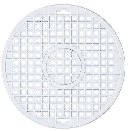 Kinvara SPÜLBECKEN Einlage Ø31cm rund Spülbeckenmatte Spülbeckeneinlage Spülmatte Abtropfmatte Matte 3-Varianten 131 (Weiss)