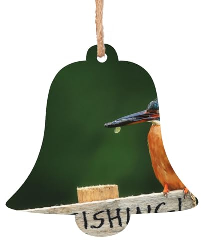 Weihnachts-Holzornamente für Baumdekoration, Eisvogel ohne Angeln, zum Aufhängen, Weihnachtsbaumschmuck, Christbaumschmuck, Heimdekoration (Schneemann-Form)