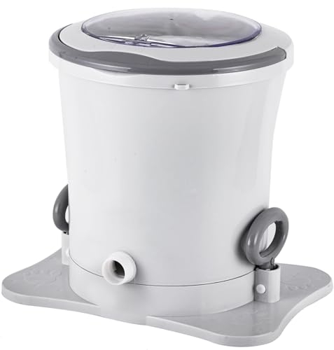 BAOSHISHAN Manual Spin Dryer for Clothes 9L Mini Spin Dryer Non-Electric Portable Clothes Dryer With Drain Pipe for Apartment Dorm Camping