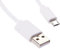 REY Cable Micro USB a USB para Carga y Transferencia de Datos, 1 m, Blanco