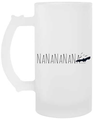 Nananana Design Bicchiere Da Birra In Vetro Trasparente Con Manico