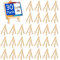 JMIATRY 30 Pcs Chevalet de Table 11x19cm, Mini Chevalet Bois, Mini Chevalet pour l'exposition de peinture, dessin, cadre photo