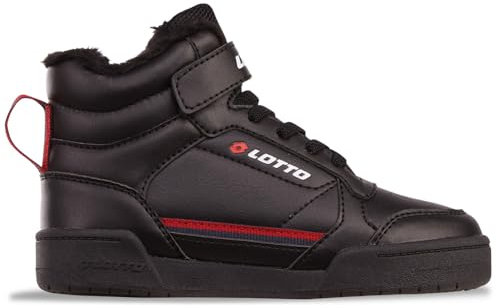 LOTTO Nandu Fur K Basket, Noir/Rouge, 30 EU