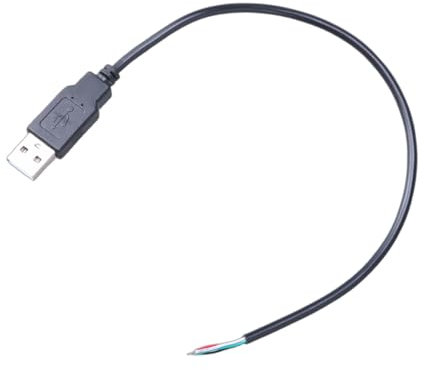 USB2.0 Male Plug 4pin Bare Wire USB Data Cable Pigtail Cable For USB Equipment Installed And Replace Repair