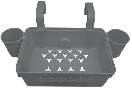 Générique Panier De Rangement pour Piscine, Panier De Rangement Au Bord De Piscine avec Porte-gobelet, Panier Rangement Piscine Crochet Fixe Rétractable, Panier Rangement Piscine Hors Sol