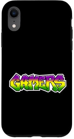 Hülle für iPhone XR Videospiel Spieler Gamer Graffiti Text Geschenk Männer Frauen Kinder