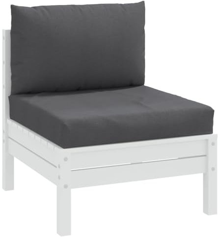 Tidyard Palettenkissen 2-TLG.Palettensofa-Kissen Palettensofa-Auflage Polster Auflage Sitzkissen Palettenpolster Stuhlkissen Sitzauflage Sitzpolster Deko Melange Anthrazit Stoff
