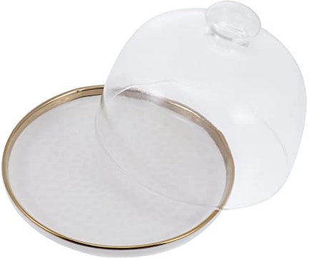 Alipis Supporto per Coperchio per Torta in E Ceramica per Vassoio per Snack per Torte Capacità per Feste Matrimoni Compleanni Ristoranti Panetterie