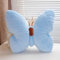 Ueiwffzo Zierkissen - Ästhetisches Schmetterling Kissen Dekokissen, Kuschelkissen Schmetterlingskissen für Sofa und Bett Deko, Aesthetic Kissen, Kinderzimmer und Babyzimmer Deko (Blau)