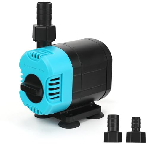 Pompa sommersa 2500 L/H – 40 W pompa per acquario, piccola pompa per laghetto, pompa per fontana, con interruttore regolabile per giardini, acquari, stagni, fontane