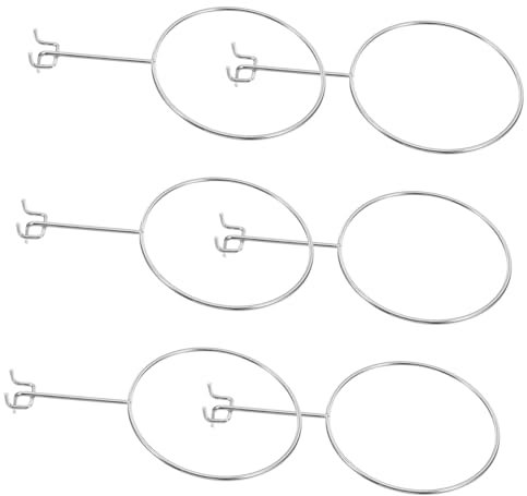 Zerodeko 1 Satz Lochbrett-hutablage Hutablage Für Regal Hut-anzeige Hutablage Aus Draht Kleiderbügelhalter Für Den Einzelhandel Hutdisplay-wandhalterung Rostfreier Stahl Silver 6st