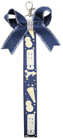 champracer 1 Stück Cheer Bow Keychain, Cheerleading-Schlüsselanhänger, Schleife Knoten Schlüsselanhänger Niedliches Auto Schlüsselanhänger Zubehör (2 Stück N)