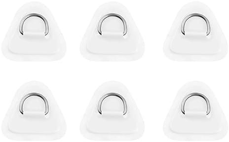 Joselin 6 Stück D-Ring-Patch für, Kajak, SUP, D-Ring-PVC-Patch, Stand-Up-Paddleboard, Kanu, Rafting,