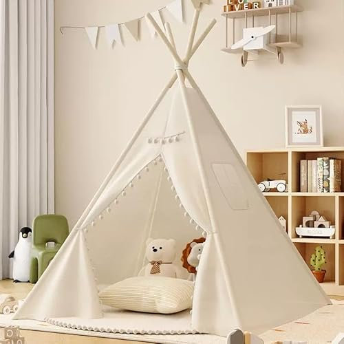 Teepee Tent for Kids,Large Indoor Playhouse for Boys & Girls, Multifunction Kids Play Tent for Indoor & Outdoor Play and Picnics