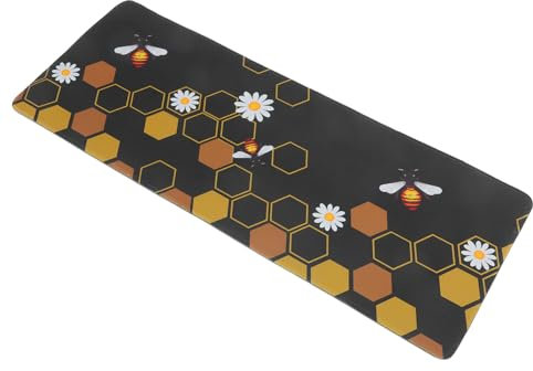 OSALADI tapis de souris Bureau grand rose nattes Jeu tapis de table multifonctionnel coussin de souris pour ordinateur portable tapis de table pratique caoutchouc Black