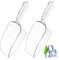 Alipis 2piezas Cucharas De Hielo Plásticas Transparentes De Cuchara De Alimentos Para Mascotas Para Hielo Golosinas Y Servicio De Comida
