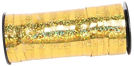 FRCOLOR Ruban Ondulé Métallique Doré Yards Pour Ballons Hélium Décoration De Fête Et Emballage Cadeau