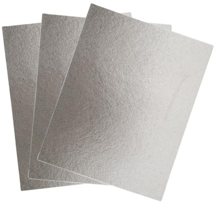 3PCS Microwave Oven Mica Board, 150X120mm Universal Mica Foil, Microwave-Oven Repairing Part, Microwave Waveguide Cover Replacement for Microwave-Pvens, Hair Dryers, Toasters and Heaters, Cut to Size