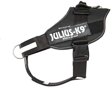 Julius-K9 16IDC-PBGHS-3 IDC Powergeschirr, Hundegeschirr mit Front Control Y-Gurt, Größe: 2XL/3, Schwarz