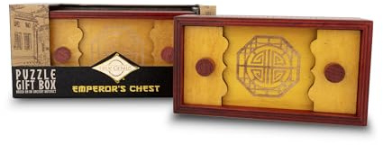Kaiser-Truhe Geschenkbox-Puzzle | Gehirn-Teaser-Box für Geschenkkarten, Geld, kunstvoll gefertigtes Holzpuzzle