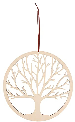 Spruchreif - Albero della vita in legno, Ø 20 cm, altissima qualità, decorazione da parete, con nastro per appenderla, simbolo spirituale/esoterico, 100% emozionante