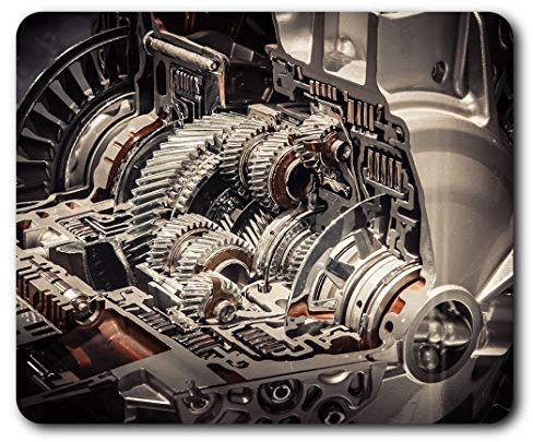 Engine Engineering Gears Cogs Parts Mouse Mat Pad Computer PC Laptop Gaming Office Home Desk Accessory Gadget 16135