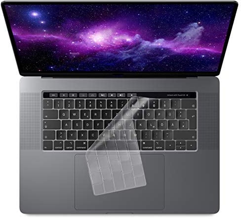 MyGadget Copritastiera compatibile con Apple MacBook Pro 13 Pollici & 15 (2016-2020) - Protezione Tastiera EU Universale Silicone - Skin Trasparente