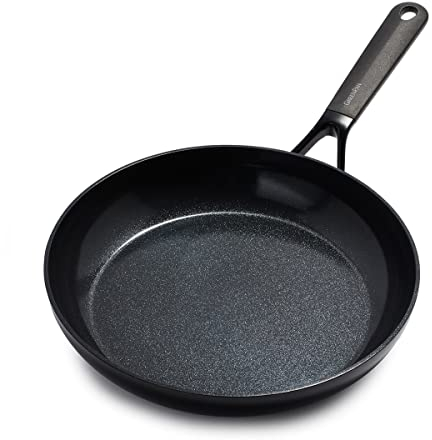 GreenPan SmartShape Poêle à Frire Antiadhésive en Céramique Saine de 28 cm, Sans PFAS, Convient à l'induction, Va au Four, Va au Lave-Vaisselle, Noir