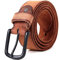 Naxxramas Herren Gürtel Voll Korn Original Leder Gürtel 1.5(38mm) T10 (Braun,120cm)