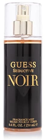 GUESS Seductive Noir, Acqua Profumata per Donna, Fragranza Floreale, Bergamotto, Petali di Iris, Gelsomino, Vaniglia, Scento Sensuale, 250 ml